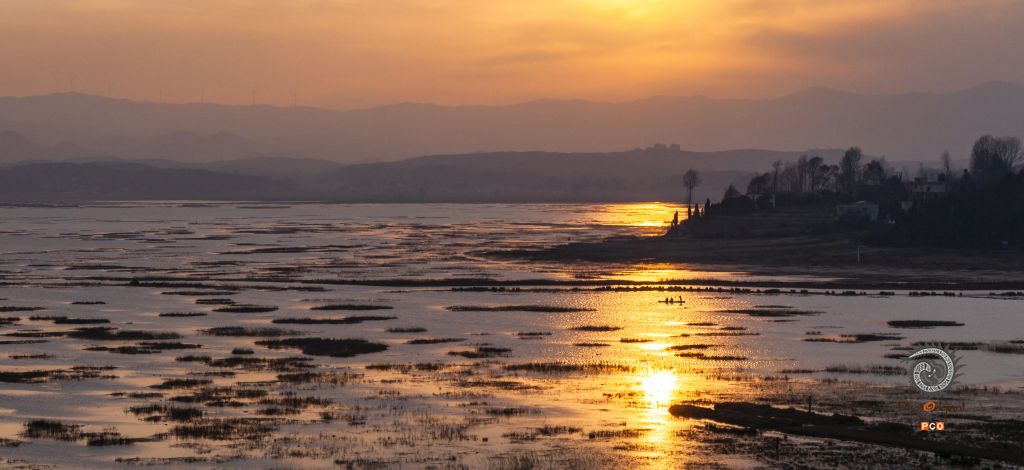 《夕染草海》
