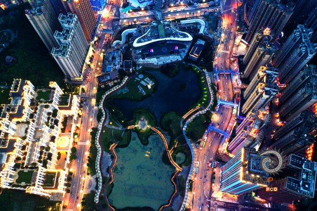 花果园夜景