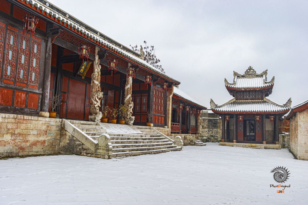安顺文庙雪景